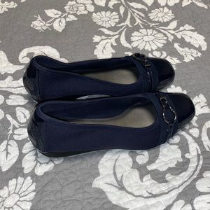 Impo navy blue flats, size 7.5